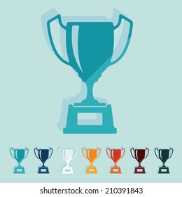 Flat design: winner