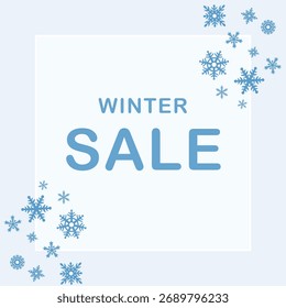 Oferta de venda de inverno de design plano