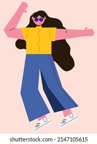 Flat design woman activity  Concept illustrations