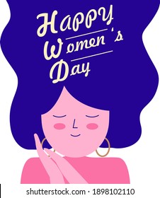 Flat design womens day event theme Free Vector
