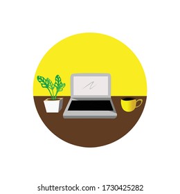 flat design Workbench ( vector art )