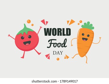 Diseño plano del día mundial de la comida