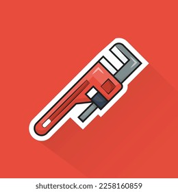 Flaches Design von Französisch, kann als Aufkleber, Logo und Poster verwendet werden