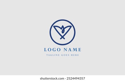 Flat design y logo template collection