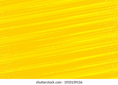 Flat design yellow comics background with space for text. Effect motion lines. Template for design of advertising, flyers, brochures, websites. Use for printing on paper, textiles, posters, banners