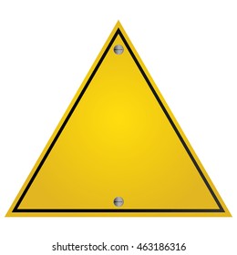 flat design yellow traffic sign icon vector illustration