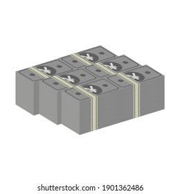 Flaches Design, Yen-Geld-Vektorgrafiken