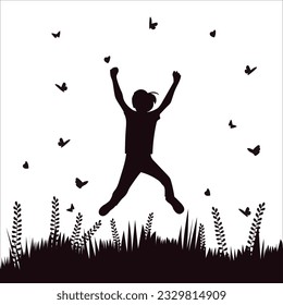 Flat design young people having fun waving hand flat vector illustration. Smiling man and woman on white background.