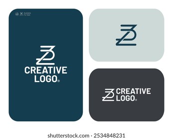 Flaches Design ZU-Logo-Vorlage