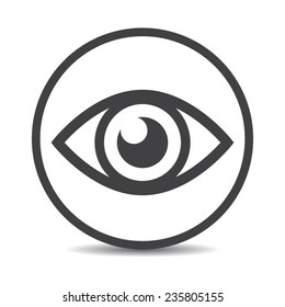 Flat designed eye icon