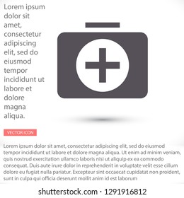 Flat designed medicine chest Vector icon