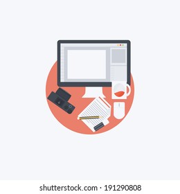 Flat Designer Illustration