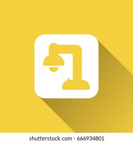 flat desk lamp icon