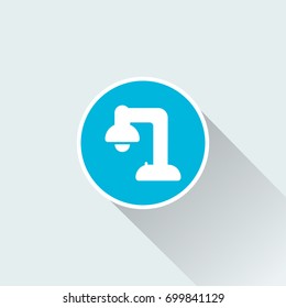 flat desk lamp icon