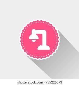 flat desk lamp icon