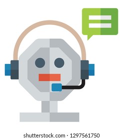 Flat detailed icon of a communication. 