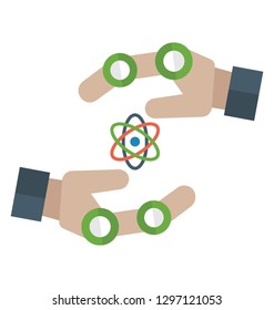 Flat detailed icon of an industrial management.