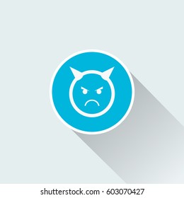 flat devil icon