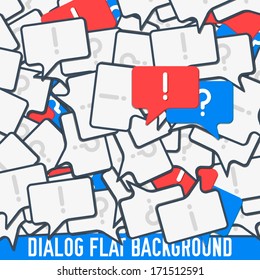 flat dialog background concept. Vector illustration