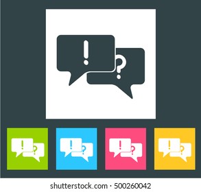 flat dialog background concept. Vector illustration