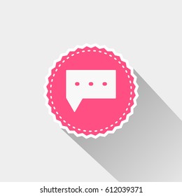 Flat dialog icon