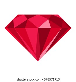 Flat Diamond Icon Stock Vector (Royalty Free) 578571913 | Shutterstock