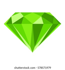 Flat diamond icon
