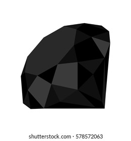 Flat diamond icon