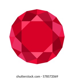 Flat diamond icon