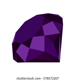 Flat diamond icon