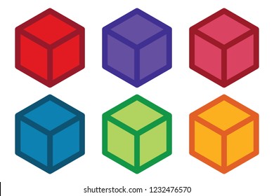 Flat Dice Set Six Pack