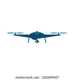 Símbolo de logotipo drone digital plano