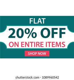 Flat Discount Price Tag