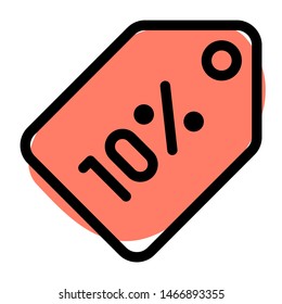 Flat discount rate of about ten percent at E-Commerce store