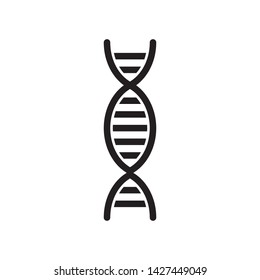 flat DNA icon symbol sign, logo template, vector, eps 10