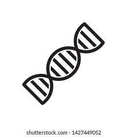 flat DNA icon symbol sign, logo template, vector, eps 10