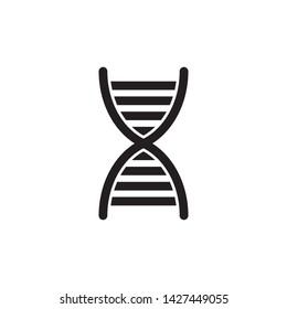 flat DNA icon symbol sign, logo template, vector, eps 10