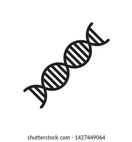 flat DNA icon symbol sign, logo template, vector, eps 10