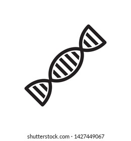 flat DNA icon symbol sign, logo template, vector, eps 10