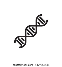 Flat DNA Icon Symbol Sign, Logo Template, Vector, Eps 10