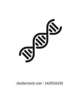 flat DNA icon symbol sign, logo template, vector, eps 10
