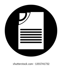 Flat document icon design vector 