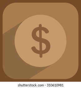 Flat dollar icon.