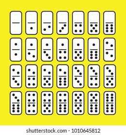 Flat domino icon vector