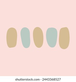 Flat doodle shape abstract minimal vector element