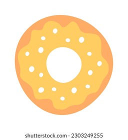 Flat doughnut dessert Vector Illustration