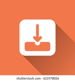 flat download icon