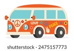 Flat Drawing Of A Camper Van