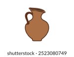 Flat drawing of ceramic jugs - Unique images perfect for home decor, art projects and design inspiration