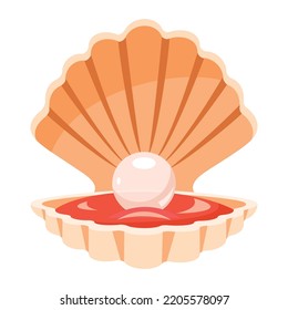 Flat Drawing Of A Clam